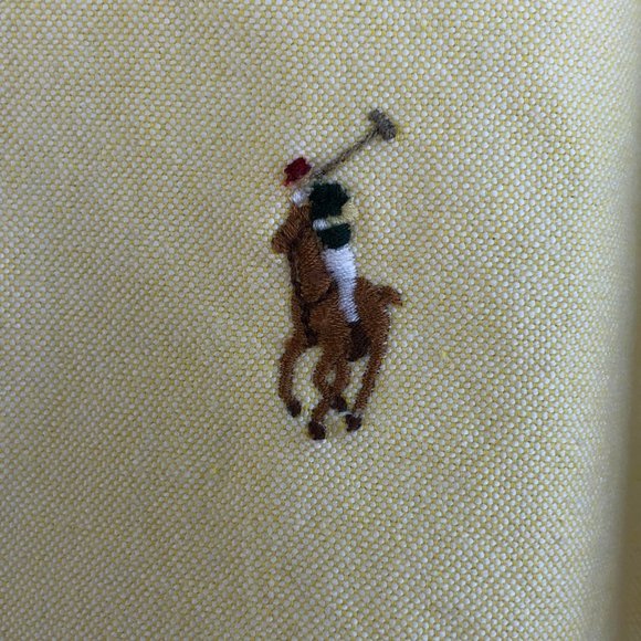 POLO Ralph Lauren Yellow Oxford Cloth BD - XL/Repp - Picture 4 of 10